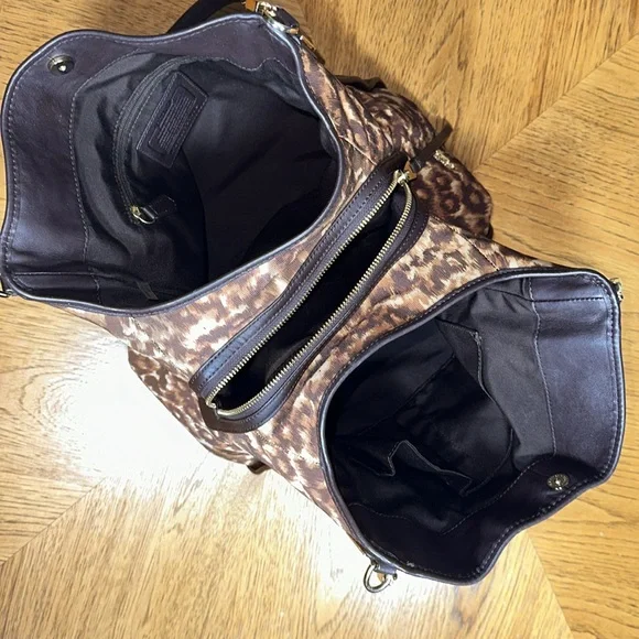 COACH Madison Ocelot Phoebe Shoulder Bag - Picture 13 of 16